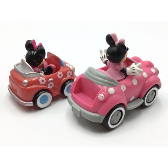 Disney Mickey Mouse Clubhouse Minnie Cars Pullback Spaceship Scooter Figures Lot - Picture 6 of 13